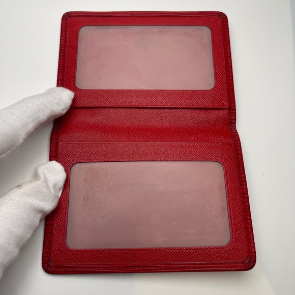LOUIS VUITTON  Epi Leather ID/Card Case in Rubis (Red) - Preowned - Picture 7 of 8